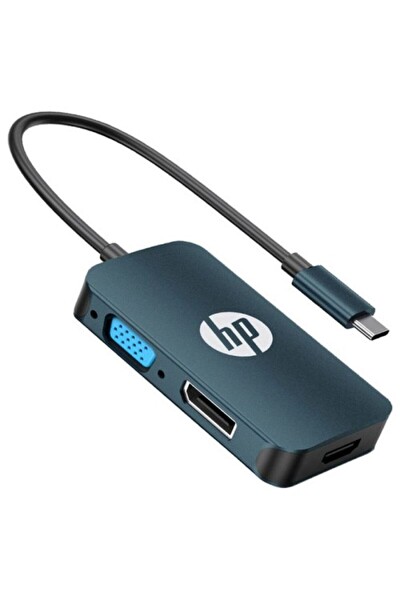 HP DHC-CT200 USB C to HDMI VGA DP Dönüştürücü Adaptör