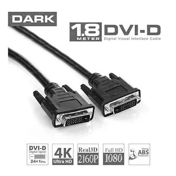 Dark DK-CB-DVIL180 1.8m DVI 24+1 E/E Kablo