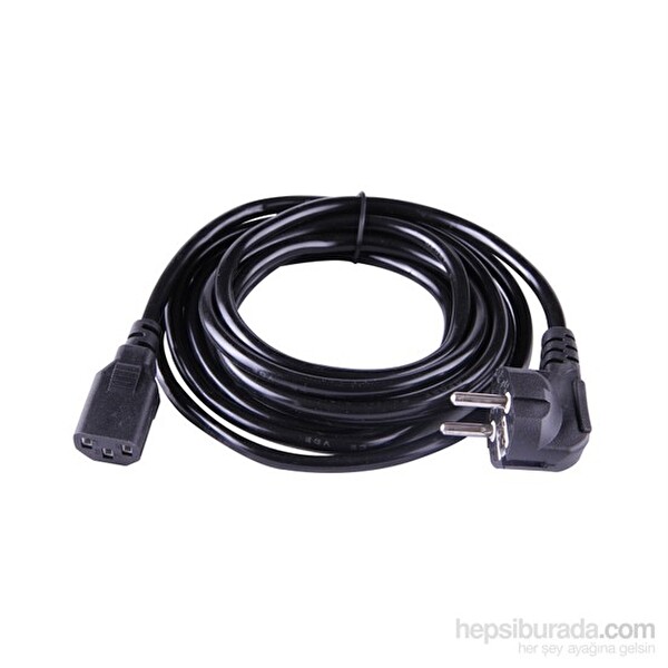 Qport Q-POW3 3.0m PC Power Kablosu Bakır 0.75mm.