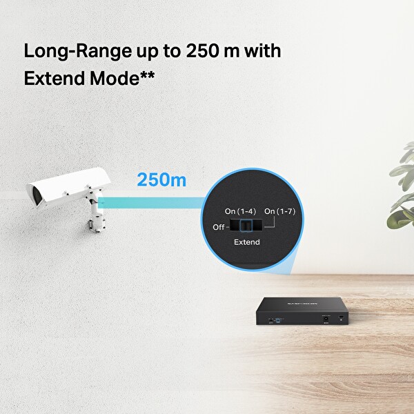 Mercusys MS108GP 8-Port Gigabit Desktop Switch With 7-Port PoE+