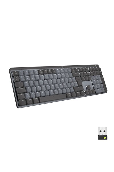 Logitech MX Mechanical Kablosuz Aydınlatmalı Ingilizce Q Performans Klavyesi Siyah