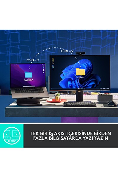 Logitech MX Mechanical Kablosuz Aydınlatmalı Ingilizce Q Performans Klavyesi Siyah