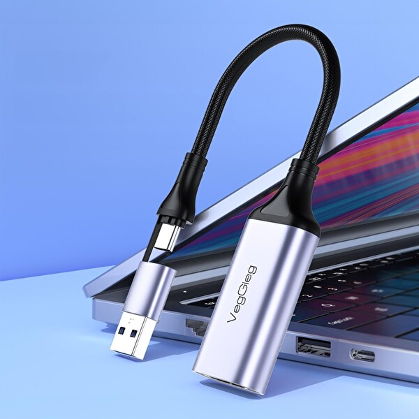 VegGieg 1080P 60Hz HDMI Video Capture Card USB 3.0 ve Type-C Görüntü Yakalama Kartı Z632