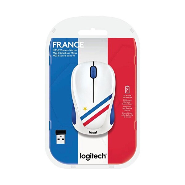 Logitech M238 Fan Collection Wireless Mouse France (20 Adet) 910-005404 ...