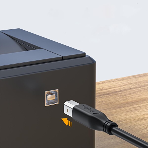 VegGieg USB B Printer Tarayıcı Yazıcı Data Kablosu 5 Metre V-U207