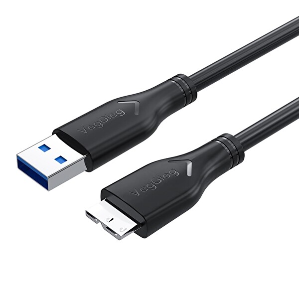 VegGieg USB 3.0 Micro B Şarj ve Data HDD Kablosu 1 M V-U319