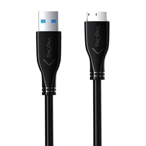 VegGieg USB 3.0 Micro B Şarj ve Data HDD Kablosu 1.5 M V-U320