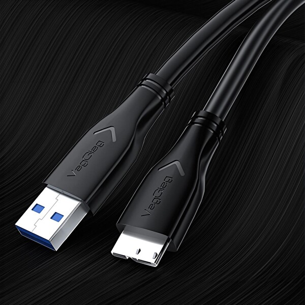 VegGieg USB 3.0 Micro B Şarj ve Data HDD Kablosu 1.5 M V-U320