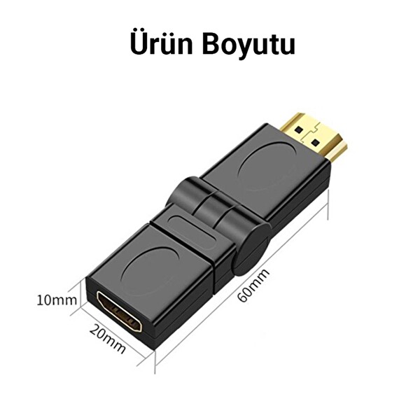 VegGieg 360 Derece HDMI to HDMI Dönüştürücü V-S109