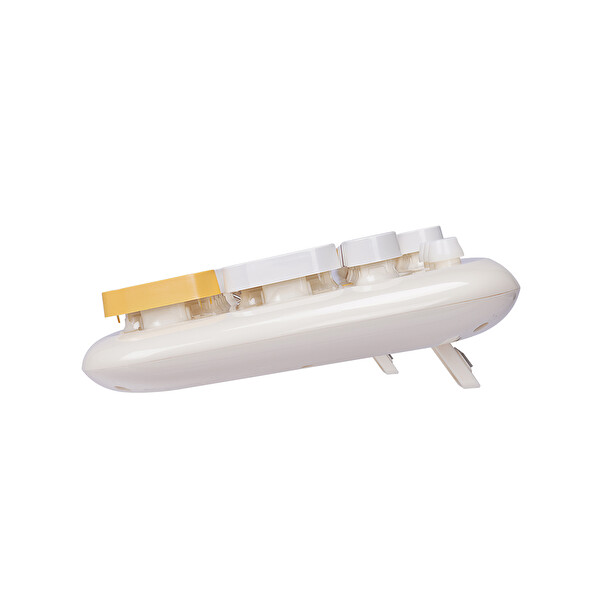 Everest KM-6284 WHISKER Renkli Tuşlu Bej Kablosuz Q Klavye ve Mouse Seti