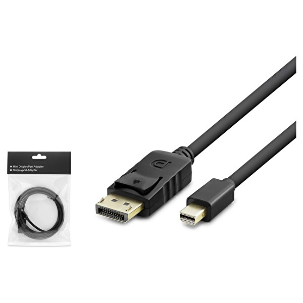 Hadron HDX7799 120Hz 1.8mt Mini DisplayPort - DisplayPort Kablo - Siyah