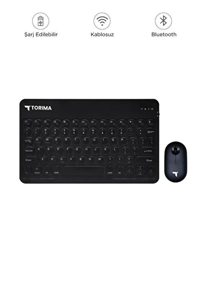 Torima TMK-08 Siyah Kablosuz Bluetooth Klavye Mouse Seti