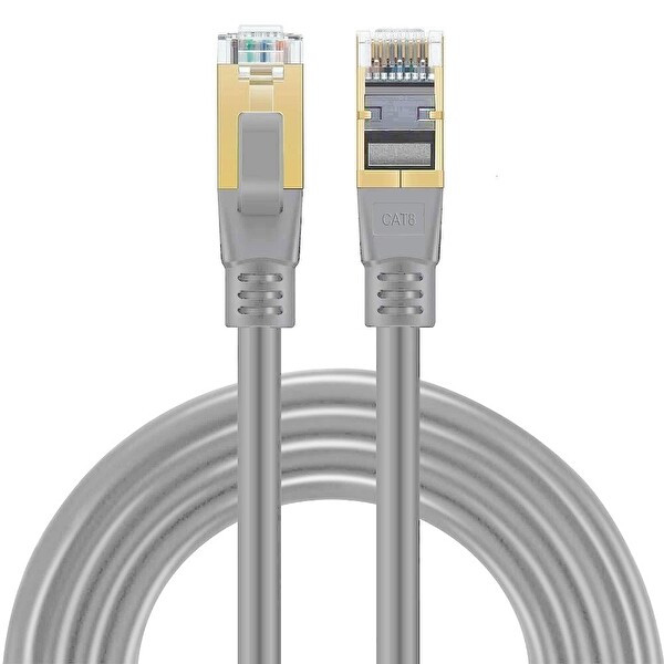Inca ICAT8-01G Cat8 S/FTP 40Gbps 2000Mhz High Speed %100 Copper Network Kablo 1 Metre-Gri