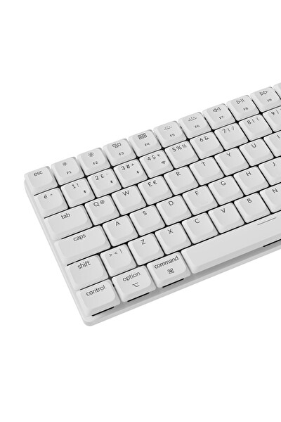 Keychron K3 Max %75 RGB Türkçe Brown Switch Kablosuz Beyaz Mekanik Klavye