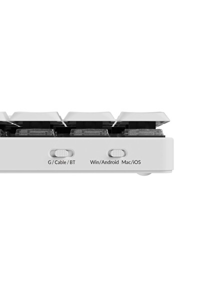 Keychron K3 Max %75 RGB Türkçe Red Switch Kablosuz Beyaz Mekanik Klavye