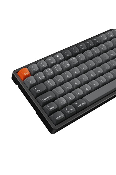 Keychron K2 Max %75 RGB Türkçe Red Switch Kablosuz Alüminyum Çerçeve Karbon Siyah Mekanik Klavye