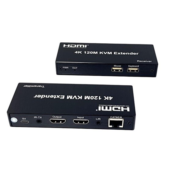 Novacom 4K 120Metre HDMI-USB-IR To Cat6 KVM Extender