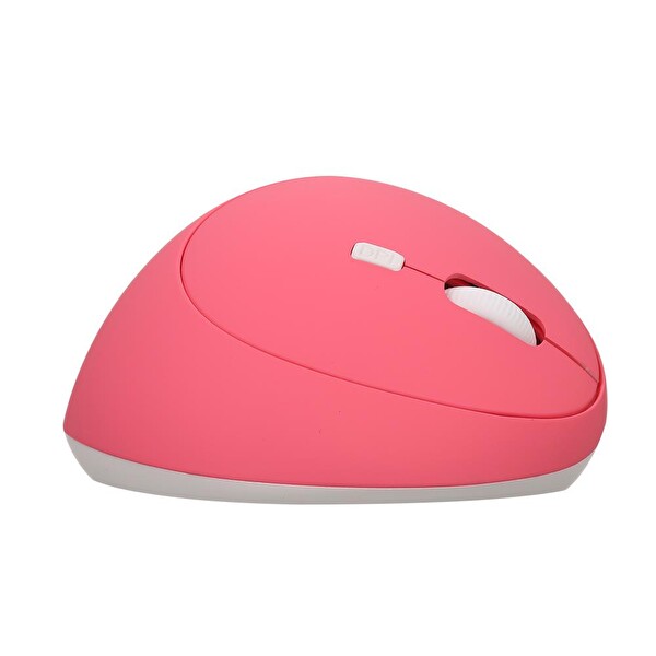 Valkyrie Y08 Dikey Kablosuz 2.4G Sessiz Şarjlı 6 Tuşlu Vertical Mouse 1600DPI 400mAh Pembe