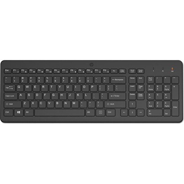 HP 225 805T1AA Kablosuz Klavye 2.4 GHz (1 x AAA Pil) Siyah (12 Kısayol Kombinasyonu)