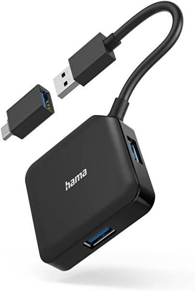 Hama USB Hub 4 Ports USB 3.2 5Gbit USB-C Adaptör HM.200116