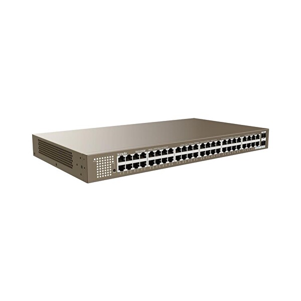 Tenda TEG1050F 48 Port 10-100-1000 Mbps 2 Port SFP Switch Çelik Kasa Rack Mount