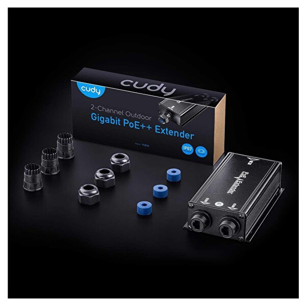 Cudy POE25 Gigabit 2PoE Out 1PoE In 10/100Mbps 2W Metal Kasa Switch