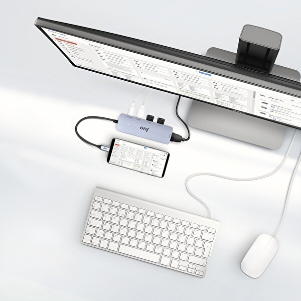 Juo Type-C 5Gbps 100W 4K 60Hz HDMI USB 3.2 Çoklayıcı Hub JHB51