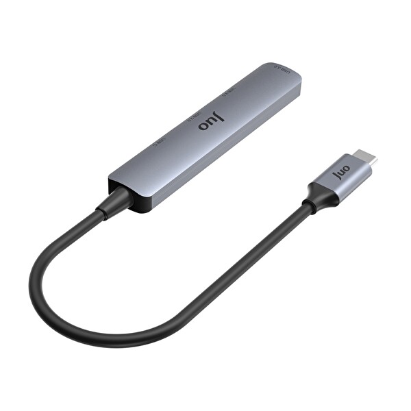 Juo Type-C 4 Portlu USB 3.0 / USB 2.0 Çoklayıcı Dönüştürücü Hub JHB20C