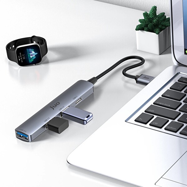 Juo USB-A 4 Portlu USB 3.0 / USB 2.0 Çoklayıcı Dönüştürücü Hub JHB20A