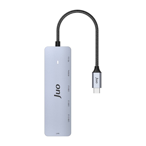 Juo Type-C 5Gbps 100W 4K 60Hz HDMI Gigabit Ethernet Dönüştürücü USB 3.2 Çoklayıcı Hub JHB61
