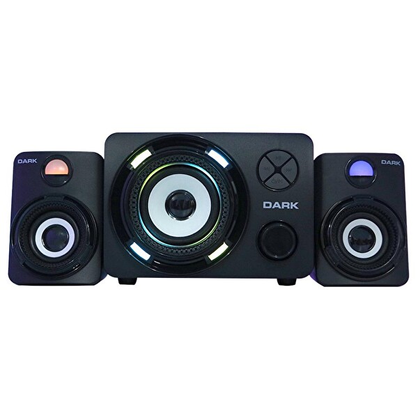 Dark SP-214 Total 11W RMS 7 Farklı Renk Titreşimli Led 2+1 Multimedya Speaker