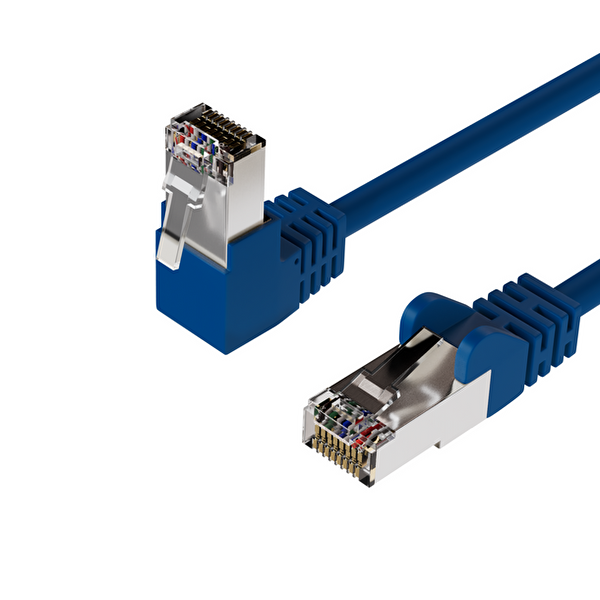 Irenis 2 Metre CAT6 S/FTP Dirsek Kablo Mavi