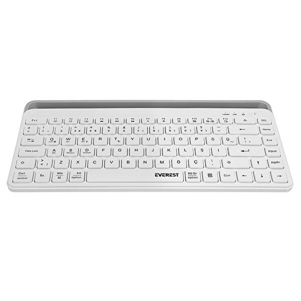 Everest KB-BT66 Beyaz 2.4G - BT1 - BT2 3 in 1 Q Kablosuz Klavye
