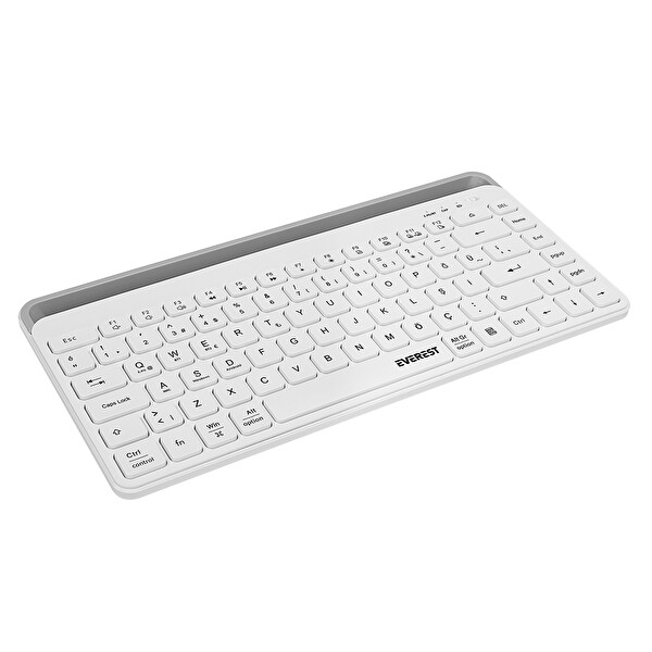Everest KB-BT66 Beyaz 2.4G - BT1 - BT2 3 in 1 Q Kablosuz Klavye