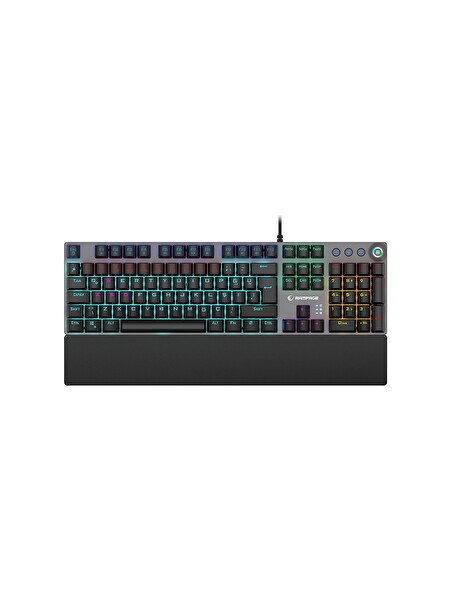 Rampage KB-R28 Blade Plus Tam Türkçe Kırmızı Switch Mekanik Kablolu Klavye