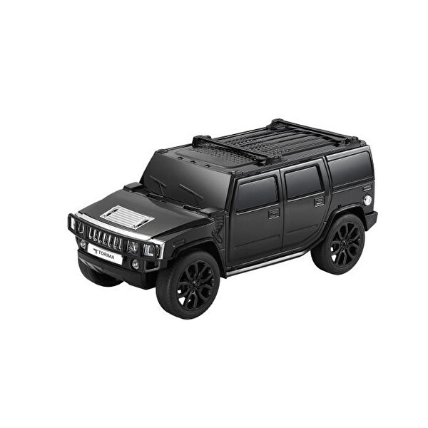 Torima D-48 Siyah Araba Tasarım USB - TWS - FM Bluetooth Hoparlör Speaker