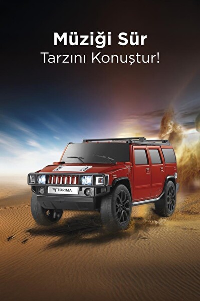 Torima D-48 Siyah Araba Tasarım USB - TWS - FM Bluetooth Hoparlör Speaker
