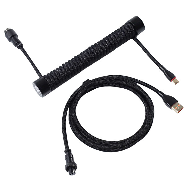 GravaStar Sarmal Aviator USB to Type-c Mekanik Klavye Uyumlu 1.85 M Oyuncu Kablosu