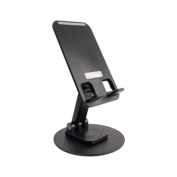 4Berry Ayarlanabilir Siyah Kablosuz Klavye - Mouse - Telefon Standı