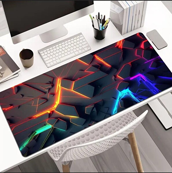 Sge Teknoloji 70x30 CM 3D Boyut Tasarımı Kaydırmaz Taban Speed Yüzey Gaming Mouse Pad