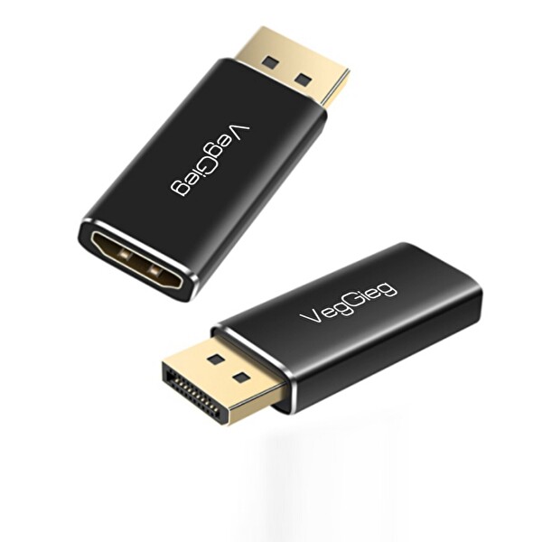 VegGieg 4K 30Hz DisplayPort (DP) Erkek to HDMI Dişi Aktif Çevirici Dönüştürücü Adaptör Kablo