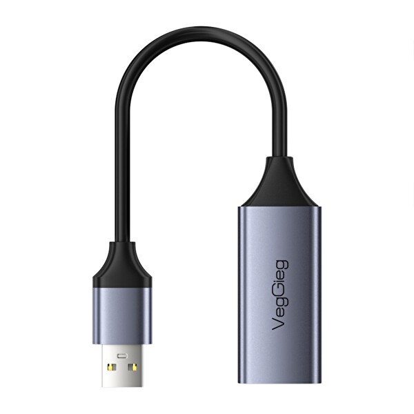 VegGieg USB 2.0 to 100 Mbps RJ45 Lan Ethernet İnternet Bağlantı Çevirici Dönüştürücü Adaptör
