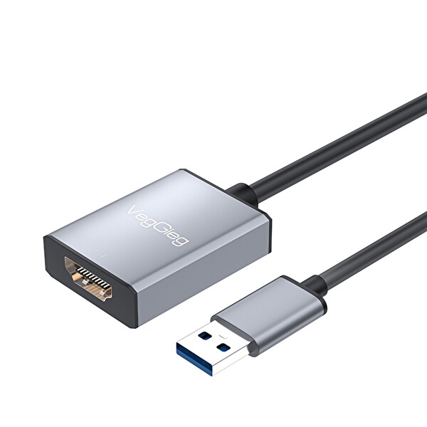 VegGieg USB-A to HDMI Çevirici Dönüştürücü Adaptör