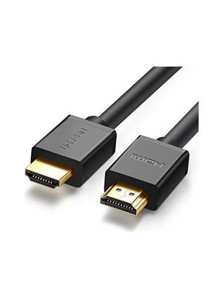 Ugreen 10110 HD104 UHD 4K Yüksek Hızlı Ethernet ve 2.0 HDMI Kablosu Siyah 10 Metre