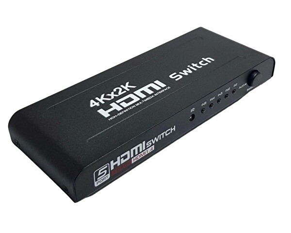 Fully 5 Port 5x1 FHD Kumandalı HDMI Switch
