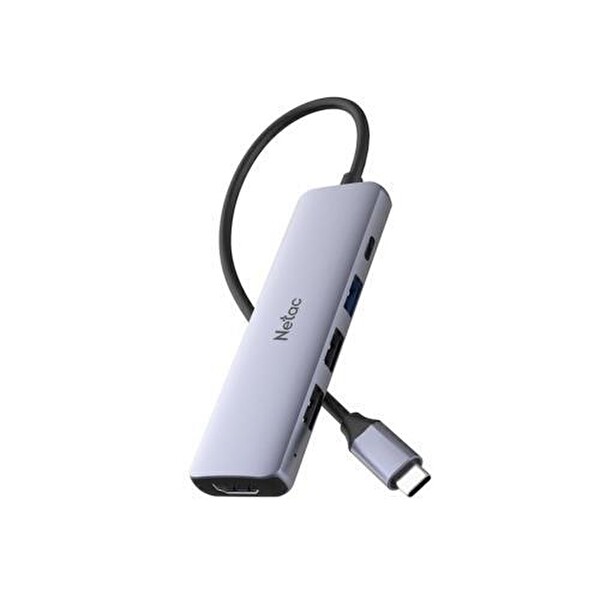 Netac NT08WF13-30GR Type-C to 1xPD 1xUSB 3.0 2xUSB 2.0 1xHDMI Çoklayıcı