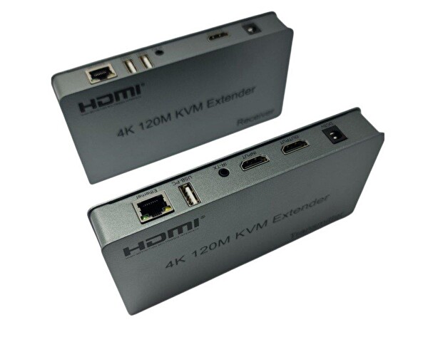 Herz 4K 120 Metre HDMI-USB-IR To Cat6 KVM Extender
