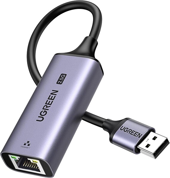 Ugreen 25051 CM648 USB-A to RJ45 2.5G 10-100-1000Mbps Ethernet Dönüştürücü