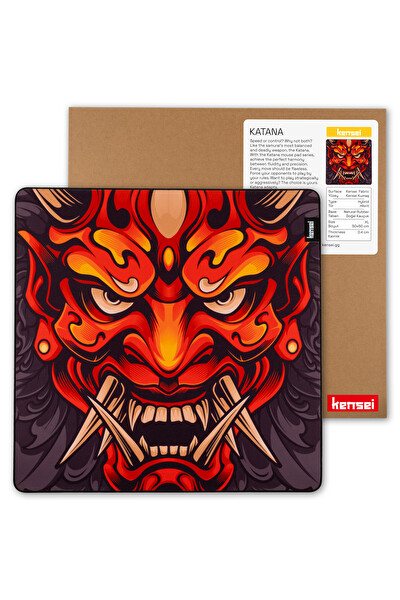 Kensei Red Oni 50x50 CM 4 MM Gaming Hybrid Oyuncu Mouse Pad