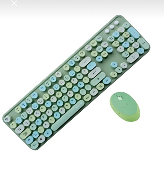 Evimdeyokyok TR Mofii Sweet Klavye Mouse Set Yeşil